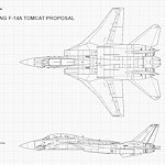 Grumman Design 303-F (fixed-wing F-14 Tomcat)