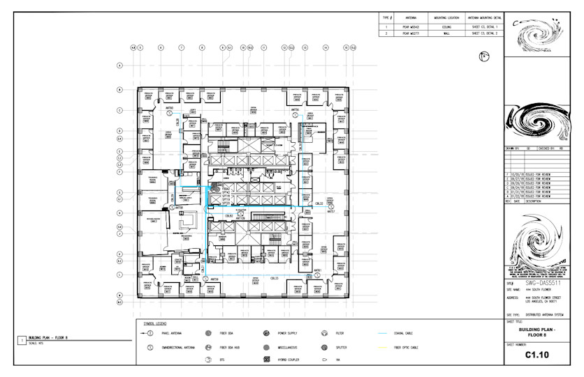 Typical Building Plan - Antenna Trunking